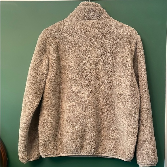 Patagonia Women’s L Los Gatos 1/4 Zip Grey Fuzzy Fleece Outdoors Wubby - Picture 8 of 8